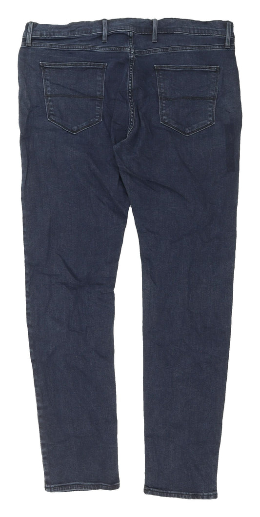 Marks and Spencer Men's Blue Skinny Jeans Size 38