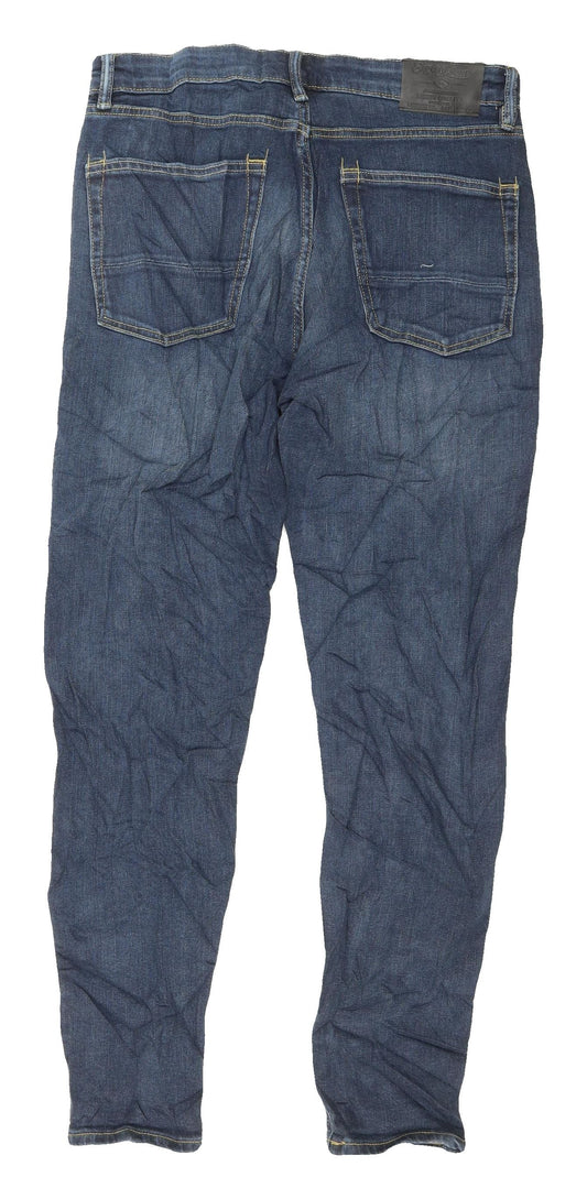 Marks and Spencer Men's Blue Skinny Jeans 32