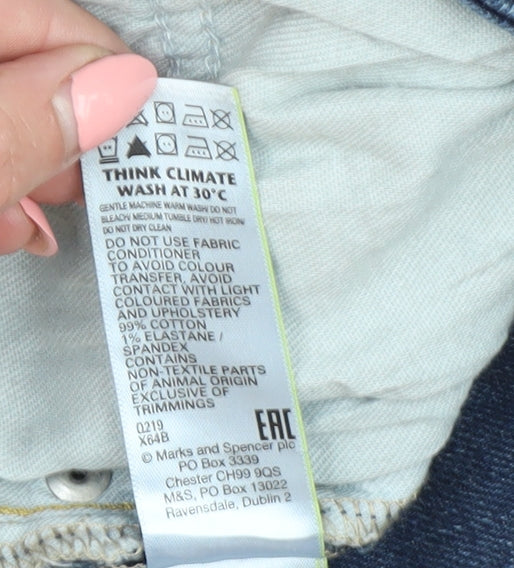 Marks and Spencer Men's Blue Skinny Jeans 32