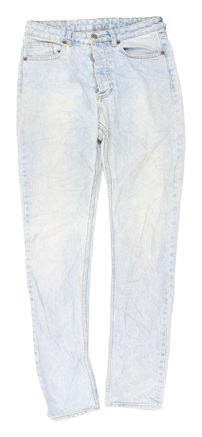 Monki Women's Blue Straight Leg Jeans Size 26