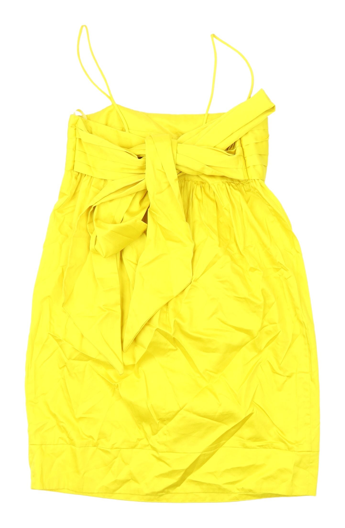 French Connection Yellow A-Line Dress Size 12 Women