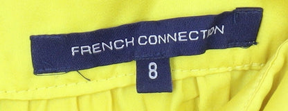 French Connection Yellow A-Line Dress Size 12 Women