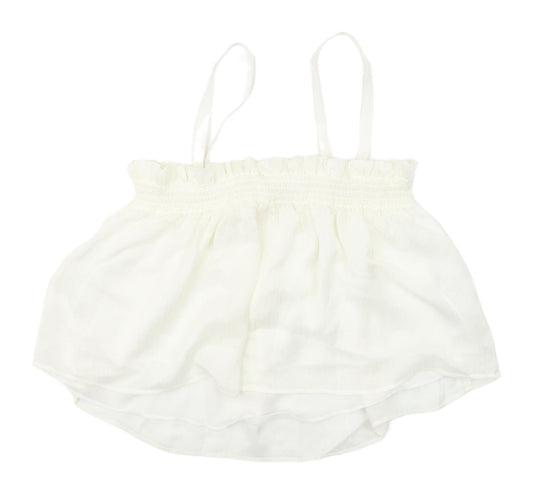 MNG White Camisole Tank Top, Women's M, Elegant Summer Wear