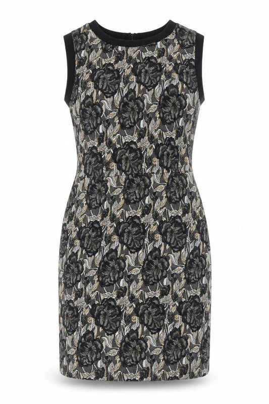 Next Women's Black Floral Sheath Dress, Size 10, Short, Casual