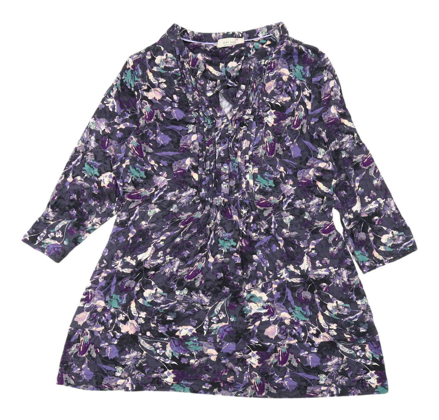Womens UK Size 16 Marks and Spencer Multicoloured Tunic Blouse