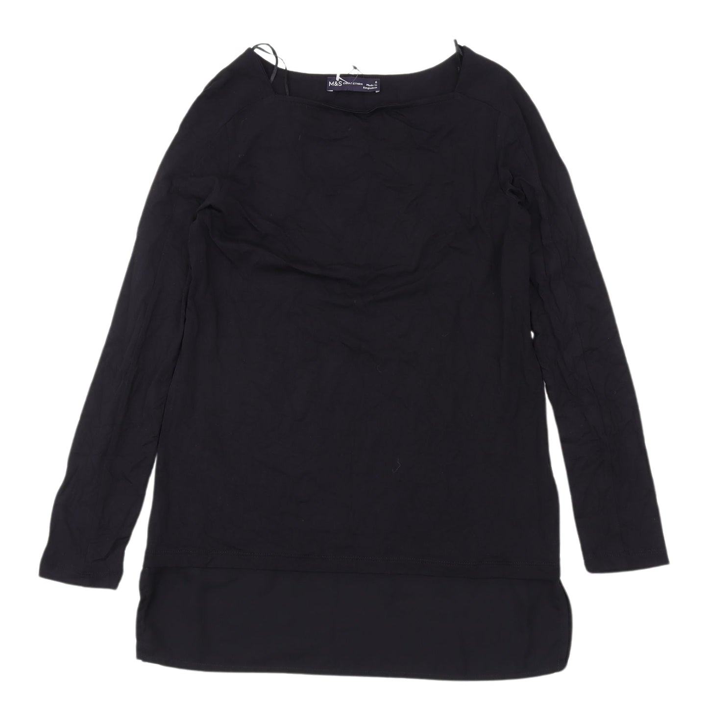 Womens UK Size 6 Marks and Spencer Black  Blouse