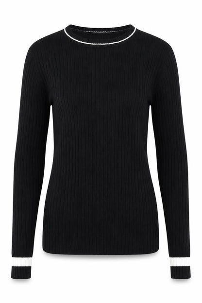 Joy Women's Black Pullover Jumper - Size S, 100% Cotton