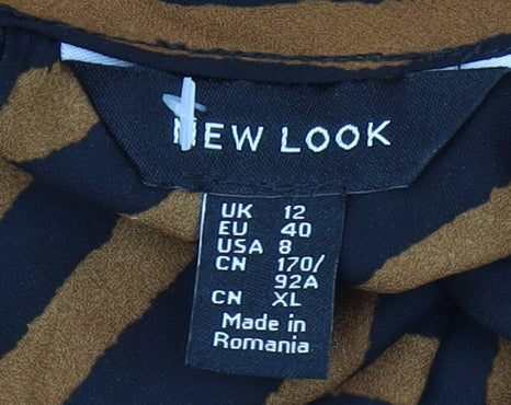 Womens UK Size 12 New Look Brown  Blouse