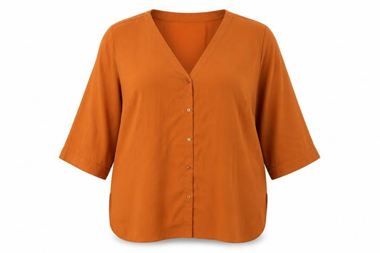 Womens UK Size 18 ASOS Orange  Button-Up