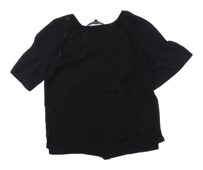 French Connection Women's Black Blouse, S, Elegant Style