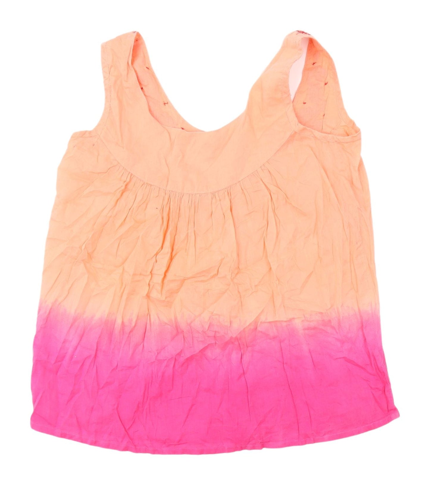 Riviera Women's Embroidered Cotton Tank Top, Size 10