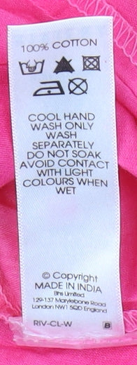 Riviera Women's Embroidered Cotton Tank Top, Size 10