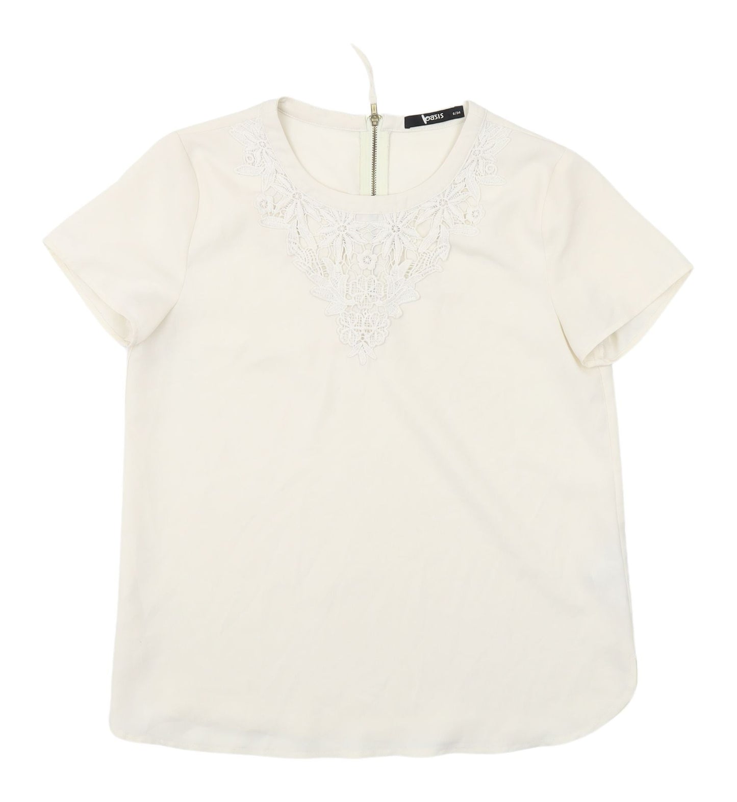 Womens UK Size 8 Oasis Ivory  Blouse