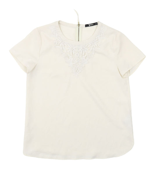 Womens UK Size 8 Oasis Ivory  Blouse