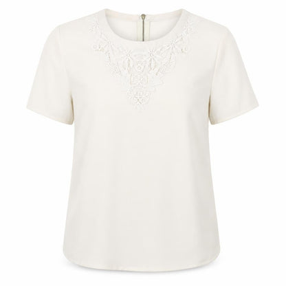 Womens UK Size 8 Oasis Ivory  Blouse