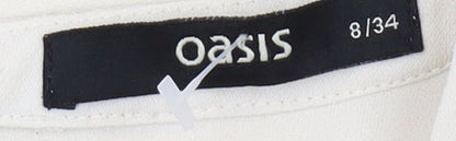 Womens UK Size 8 Oasis Ivory  Blouse
