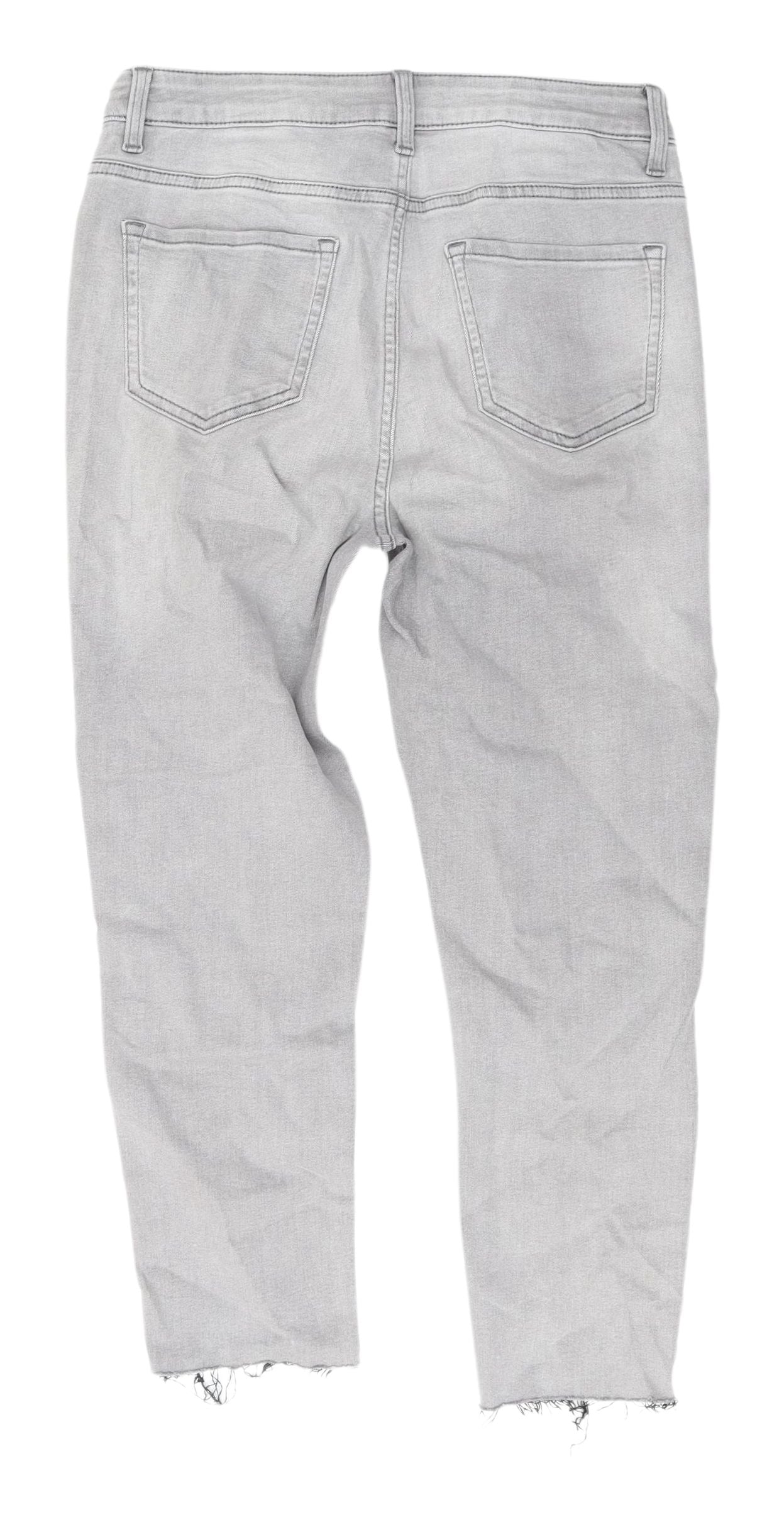 Womens UK Size 10 Marks and Spencer Regular Fit Straight Grey Jeans