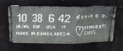Primark Women's Black Skinny Jeans - Size 10