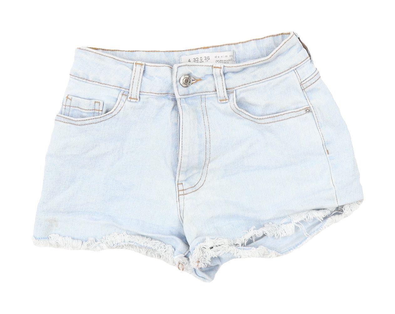 Primark Women's Blue Cut-Off Denim Shorts, Size 4