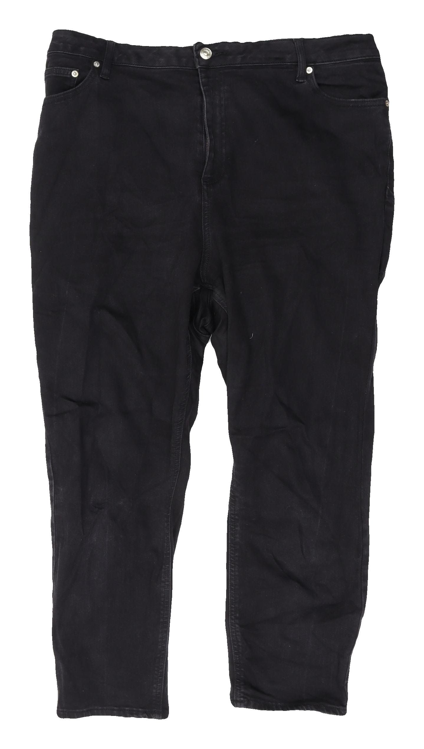 Womens UK Size 20 ASOS Design Regular Fit  Black Jeans
