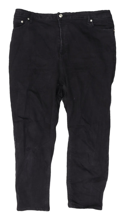 Womens UK Size 20 ASOS Design Regular Fit  Black Jeans