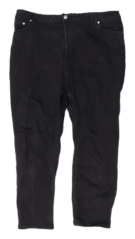 Womens UK Size 20 ASOS Design Regular Fit  Black Jeans