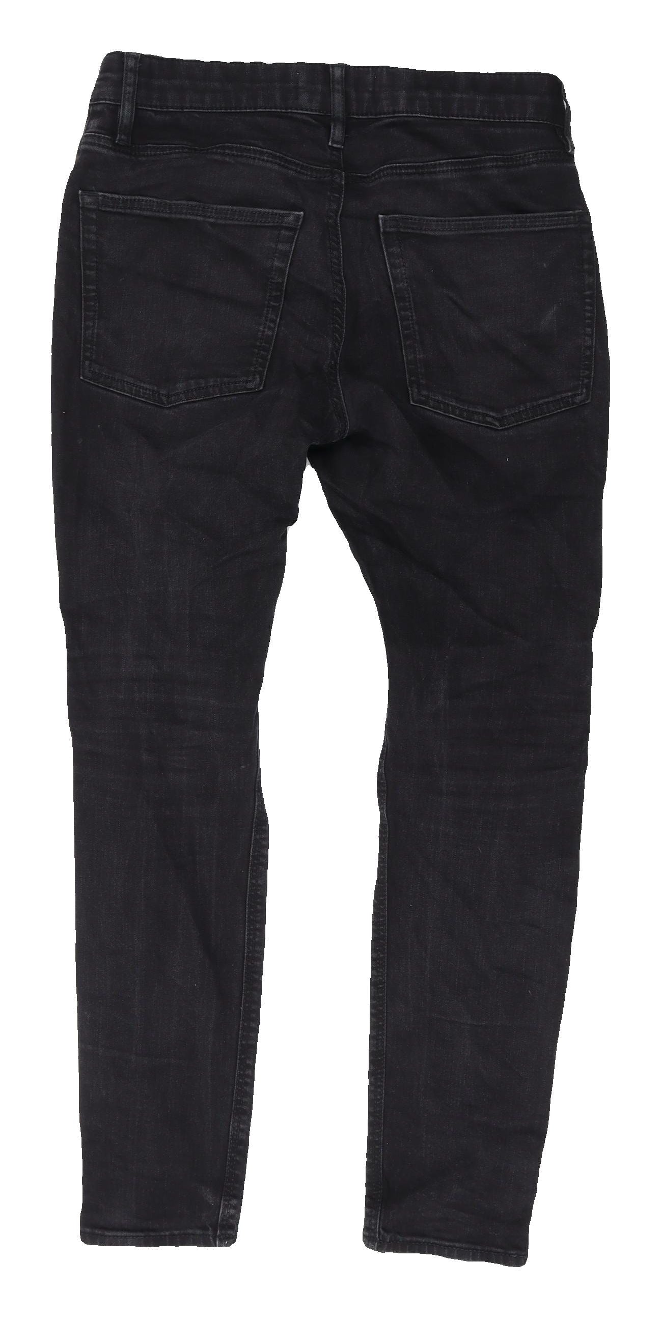 Easy Men's Black Skinny Jeans, Size 30, Flame-Resistant