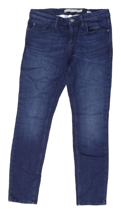 Calvin Klein Women's Blue Straight Jeans, Size 31