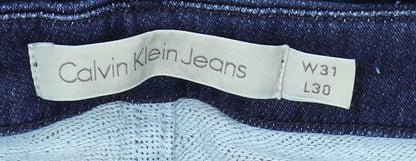 Calvin Klein Women's Blue Straight Jeans, Size 31