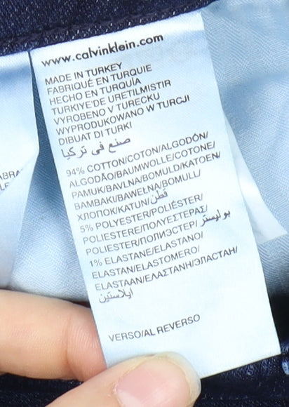 Calvin Klein Women's Blue Straight Jeans, Size 31