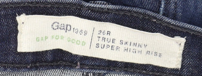 Gap Women's Blue Skinny High-Rise Jeans Size 26