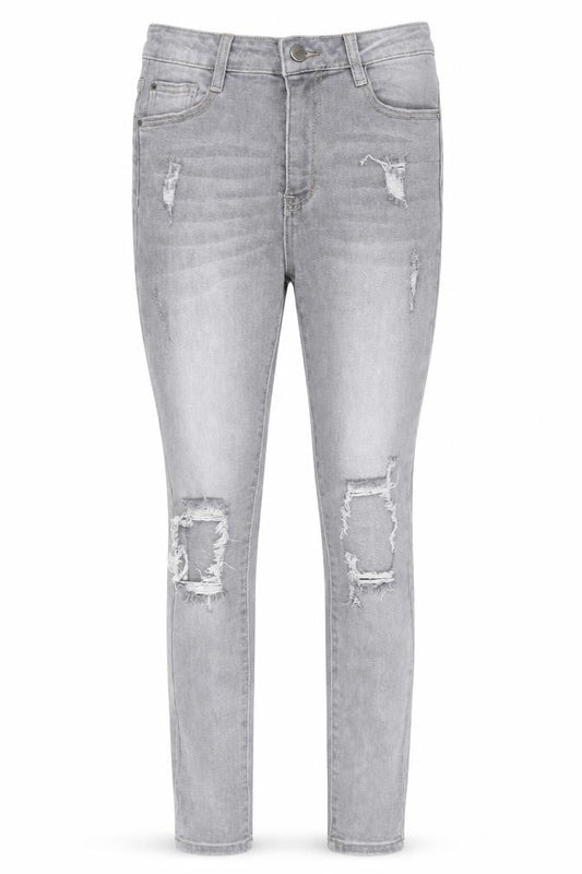 Womens UK Size 8 Daysie Slim Fit Skinny Grey Jeans