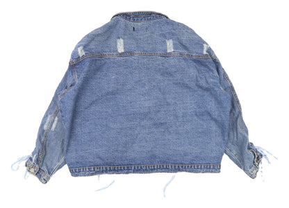 Womens UK Size 10 Missguided Blue Basic Jacket