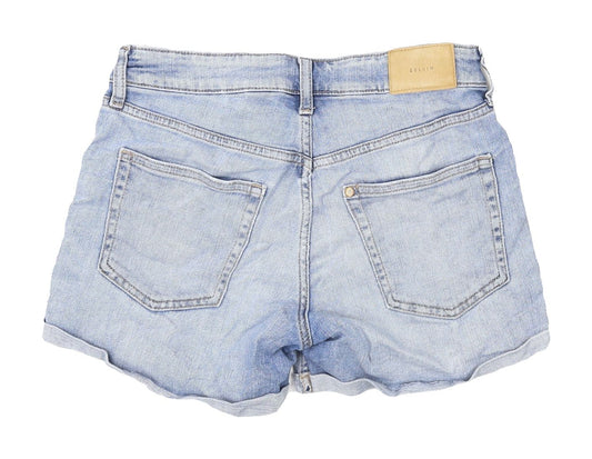 H&M Women's Blue Denim Relaxed Shorts, Size 8