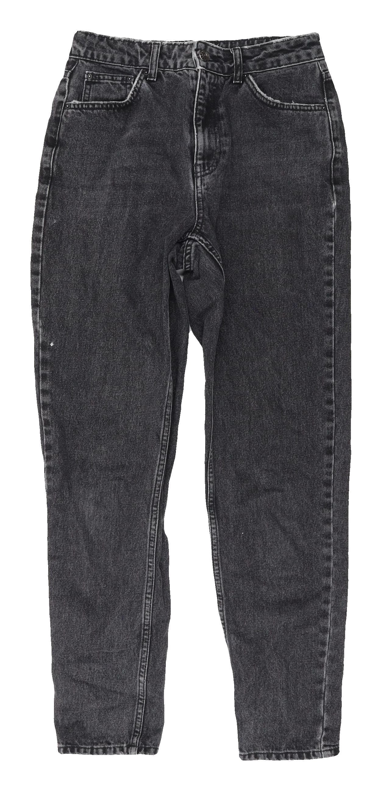 Topshop Women's Black Straight Jeans