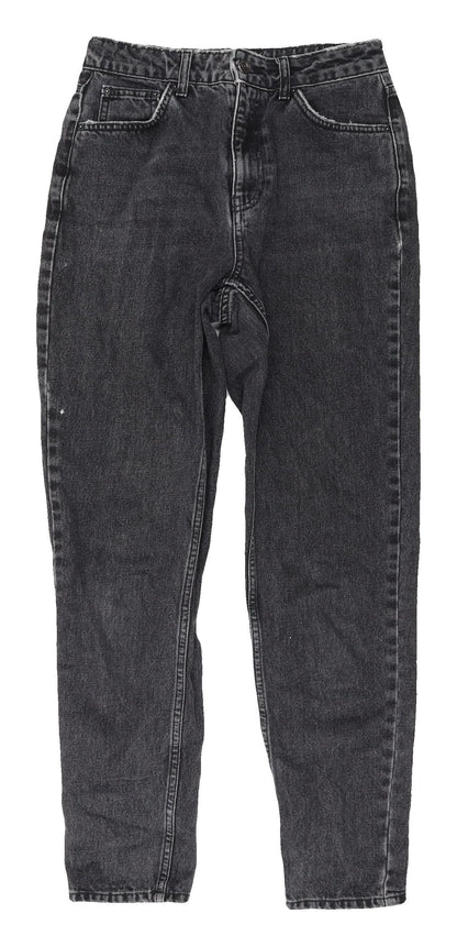 Topshop Women's Black Straight Jeans
