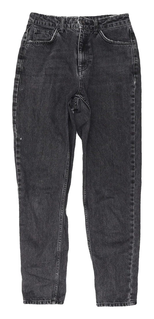 Topshop Women's Black Straight Jeans