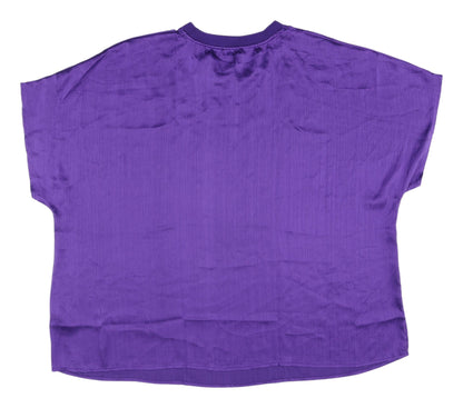 Womens UK Size 24 Simply Be Purple Basic T-Shirt