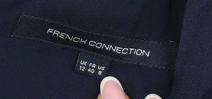 French Connection Women’s Multicoloured Striped Shift Dress - Size 12