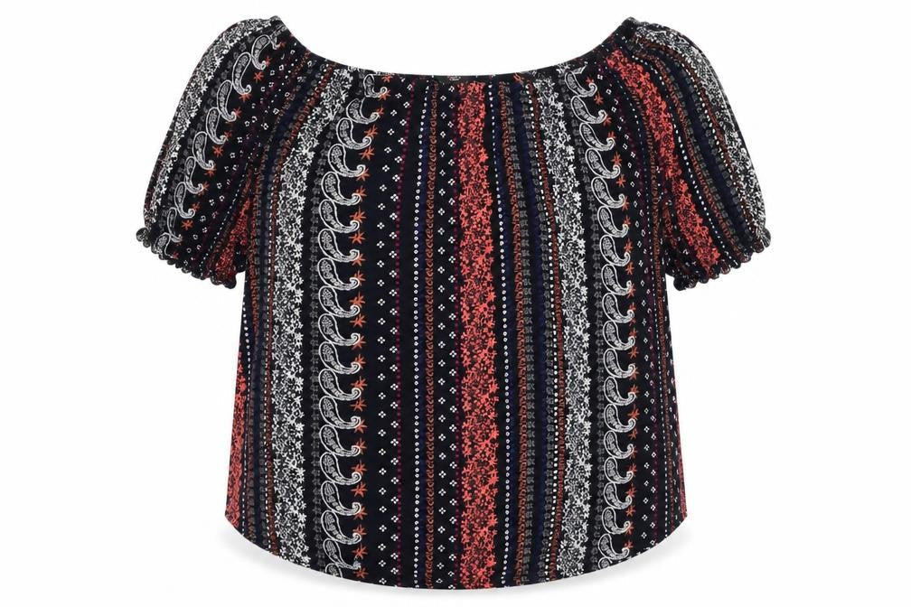 Womens UK Size 18 M&Co Multicoloured Tunic Blouse
