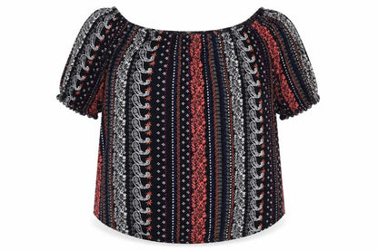 Womens UK Size 18 M&Co Multicoloured Tunic Blouse