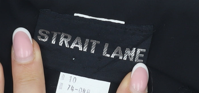 Strait Lane Women's Black Sheath Dress Size 10