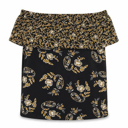 Womens UK Size 12 Dorothy Perkins Black Off the Shoulder Blouse