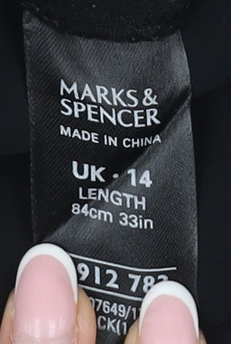 Marks and Spencer Women's Black A-Line Dress 14
