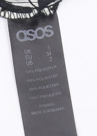 Womens UK Size 6 ASOS Regular Fit Jogger Multicoloured Trousers