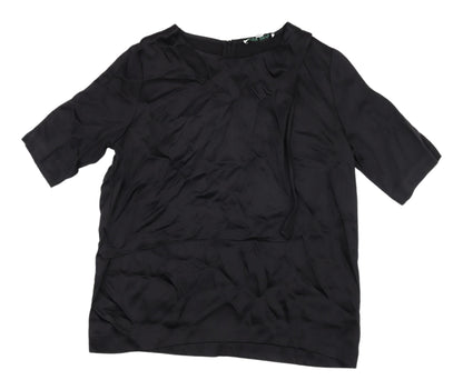 Carolyn Donnelly Black Women's Round Neck Top, Size 16