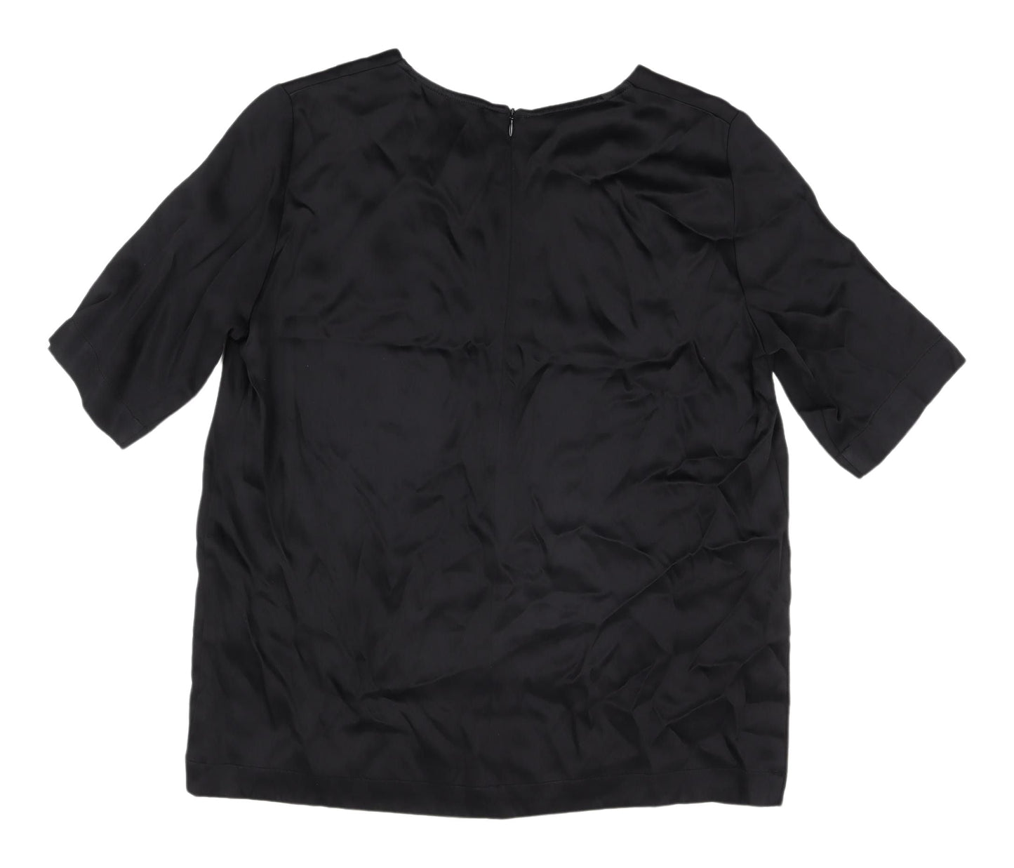 Carolyn Donnelly Black Women's Round Neck Top, Size 16