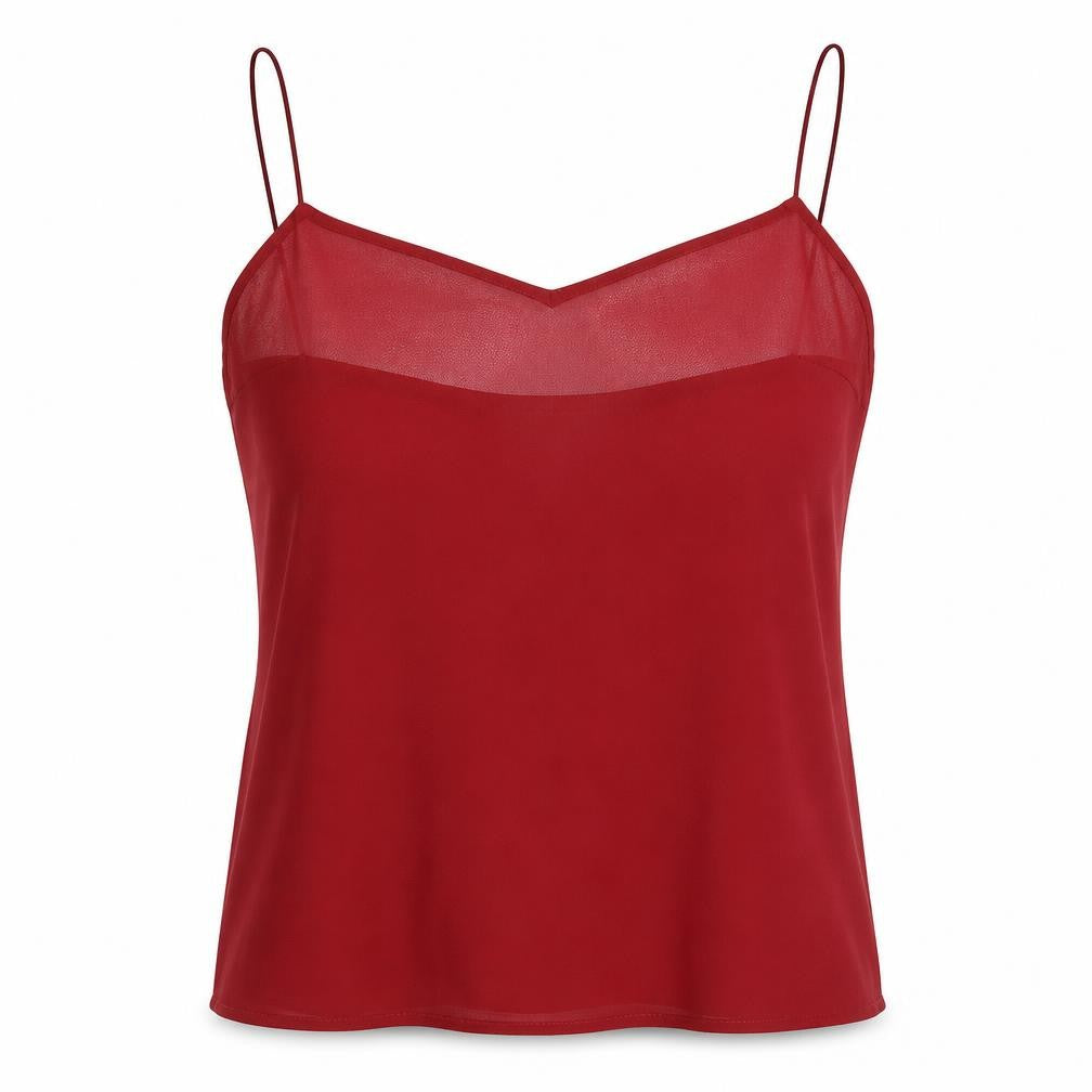 Womens UK Size 14 Kaliko Red Basic Camisole