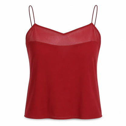 Womens UK Size 14 Kaliko Red Basic Camisole
