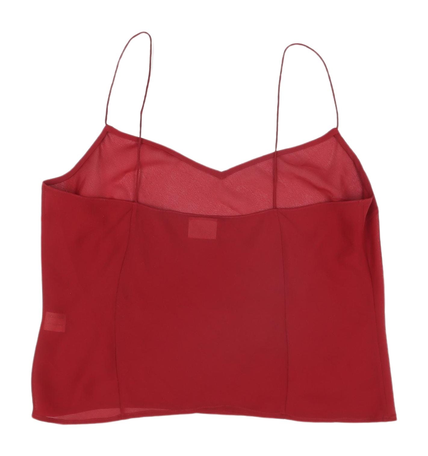 Womens UK Size 14 Kaliko Red Basic Camisole